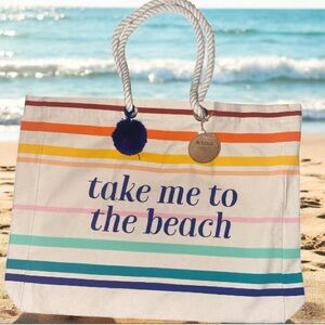 🏖️NWT.Eccolo Multicolor Beach Tote Bag🏖️